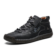 Load image into Gallery viewer, 2019 Men Casual Leather Shoes Winter Fashion Comfortable Flat Boots Men Lace-up Shoes Winter Autumn Male Sneaker Hiking Boots