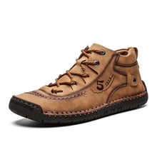 Load image into Gallery viewer, 2019 Men Casual Leather Shoes Winter Fashion Comfortable Flat Boots Men Lace-up Shoes Winter Autumn Male Sneaker Hiking Boots